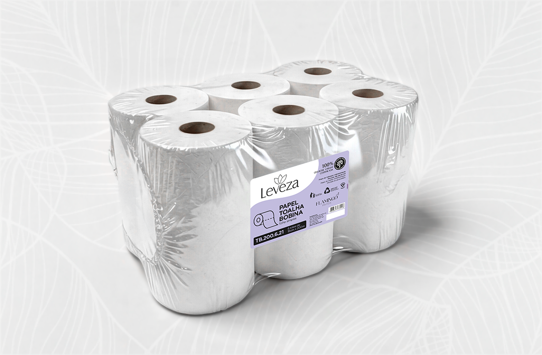 Leveza - 19cm x 200m - 6 rolos